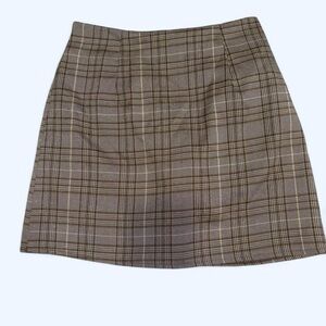 Plaid Brown Women's Skirt